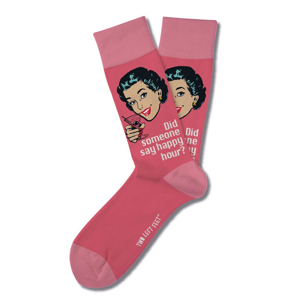 Two Left Feet® Retro Remix Socks - Someone Say Happy Hour?