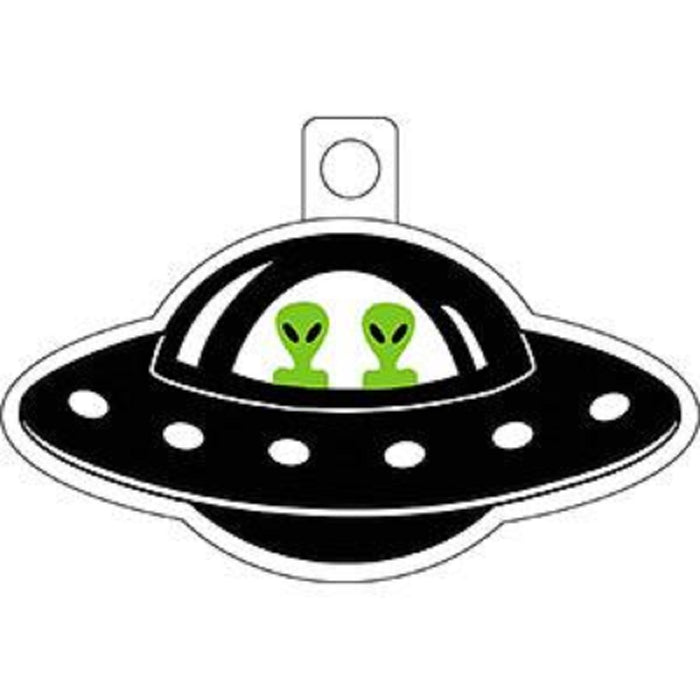 UFO with Aliens Sticker