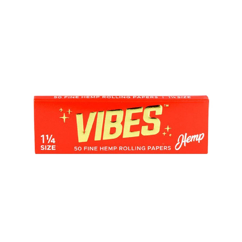 Vibes Hemp 1.25 Rolling Papers w/ Tips SALE