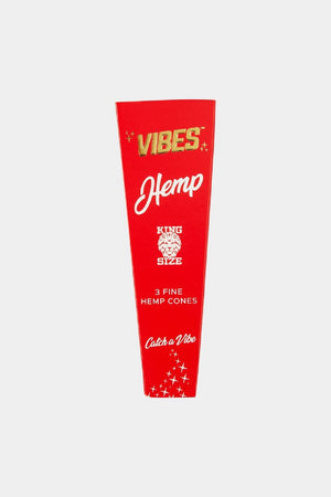 Vibes Hemp King Size Cones 3 Pack SALE