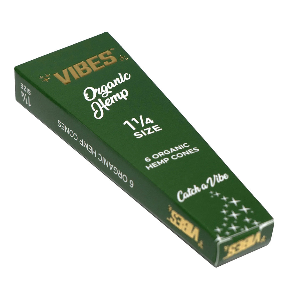 Vibes Organic Hemp 1.25 Cones - 6 Pack SALE