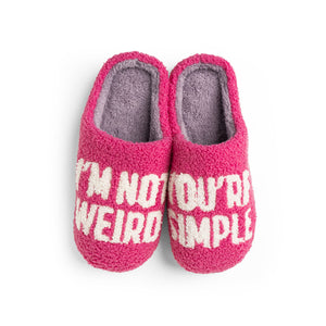 Two Left Feet I'm Not Weird Large Slipper Slides – Small