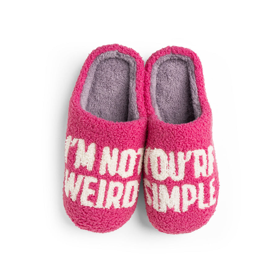 Two Left Feet I'm Not Weird Large Slipper Slides – Small