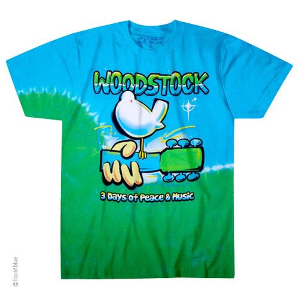 Woodstock Graffiti Tie Dye T Shirt Sunshine Daydream 1716