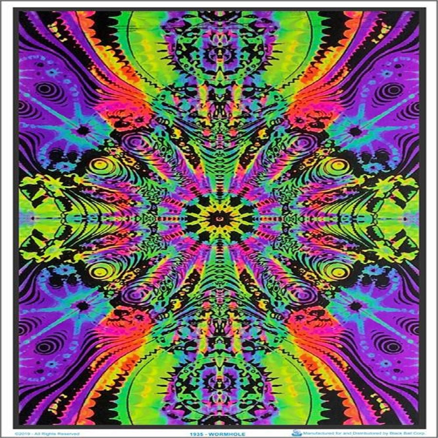 Wormhole Blacklight Poster