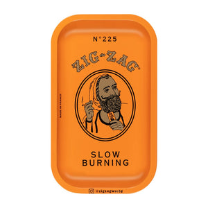 Zig Zag Small Metal Rolling Tray - 10" x 6"