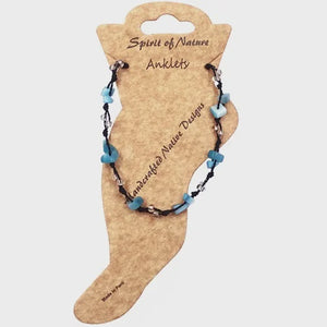 Multi Stone Chip Anklet