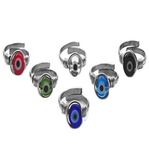 Evil Eye Adjustable Ring