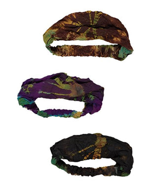 Tie Dyed Headwrap in Assorted Colors