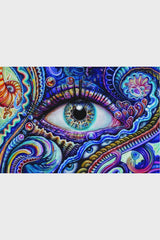 Blue Eye Heady Art Print Tapestry - 53 x 85