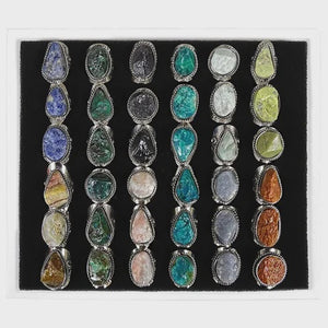 Raw Stone Adjustable Ring